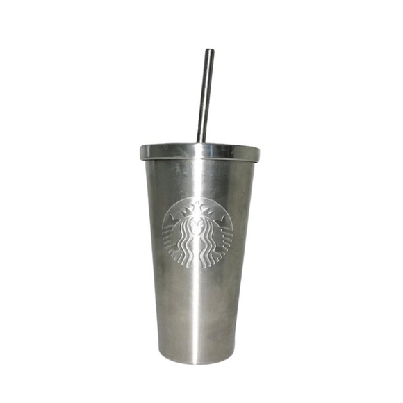 Stainless Steel Starbucks Tumbler 2014 16oz tumbler with straw - Picture 1 of 5